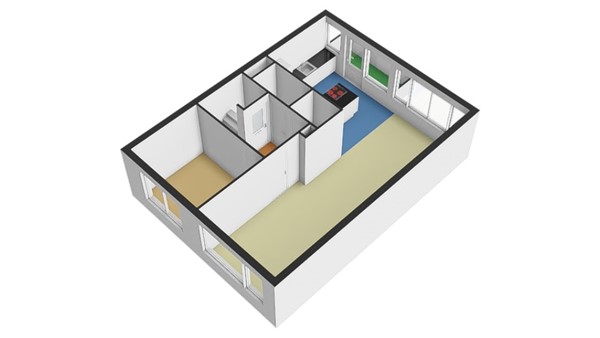 Floorplan - Cleyburchstraat 48A02, 3039 DE Rotterdam